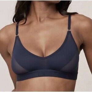 Lounge bralette Contour Mesh Bralette - Navy Blue - Size Small